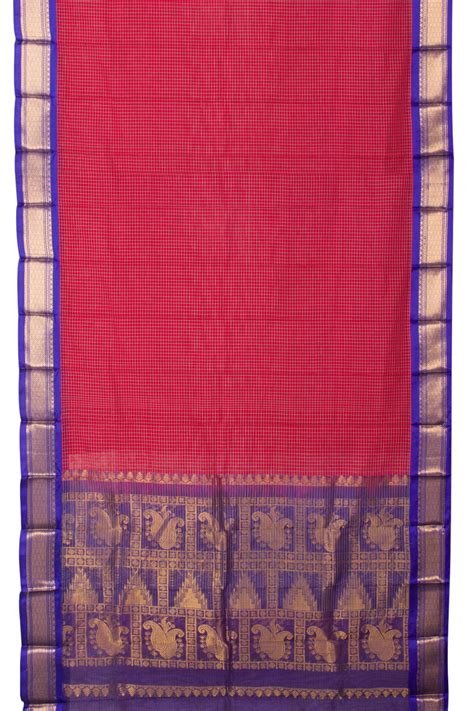 Handloom Gadwal Kuttu Cotton Saree | Avishya.com