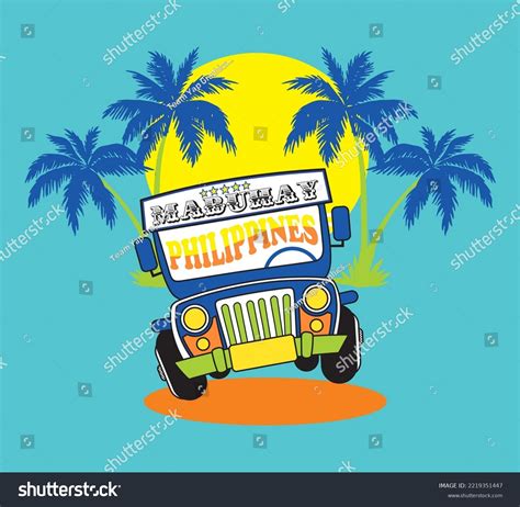 Philippine Jeepney Road Trip This Summer Stock Vector (Royalty Free ...