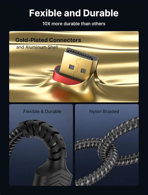 JSAUX 8K DisplayPort Cable 3ft, DP to DP India | Ubuy