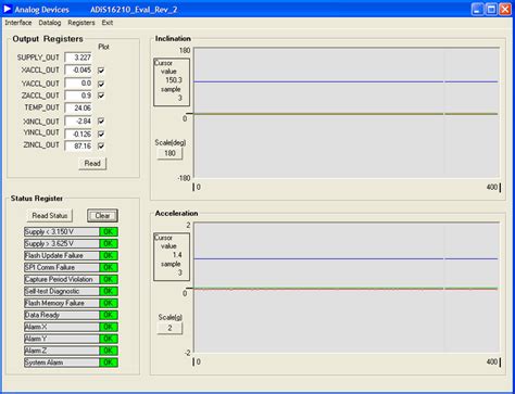 ADIS16210 EVALUATION ON THE ADISUSB [Analog Devices Wiki]