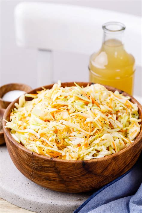 Carolina Apple Cider Vinegar Coleslaw Without Mayo - Nurtured Homes