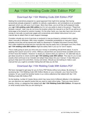 Image result for API 1104 Code Book