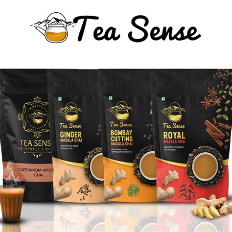 TEA SENSE Masala Tea Combo - 4 Teas, 4 Different Flavours of your Favo ...
