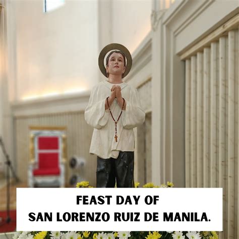Feast Day of St. Lorenzo Ruiz de Manila - Prayer