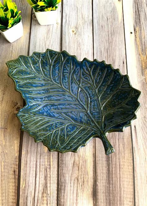 Get Blue Ceramic Platter at ₹ 1200 | LBB Shop