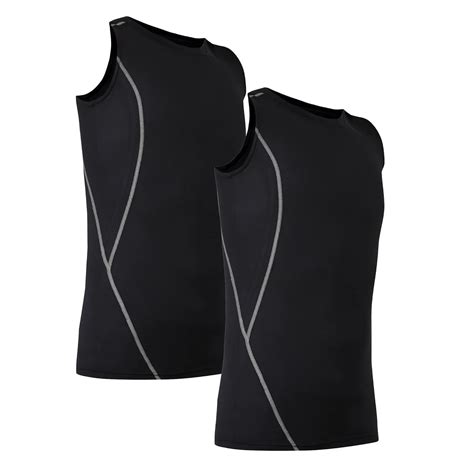 Buy WMX Men's Dry Fit Workout Running Muscle Tank Top Pack Of 2 (S ...