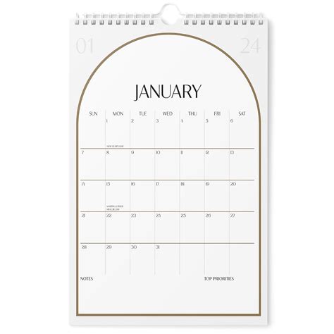 Calendar 2024 - Vertical 11x17 2024 Wall Calendar Runs Until June 2025 ...