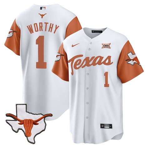 Men'S Texas Longhorns Baseball Jersey - All Stitched - TXTrend Shop