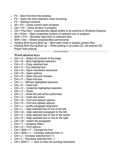 Basic Computer Shortcut Keys 的图像结果