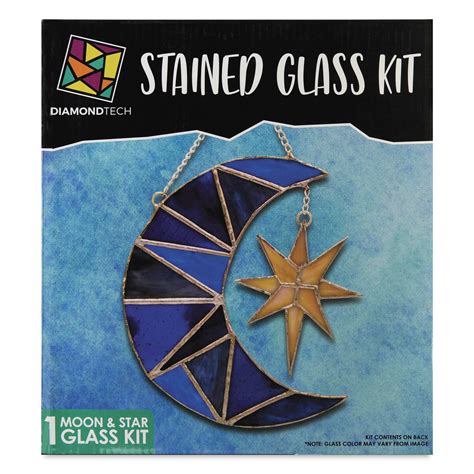 Diamond Tech Stained Glass Kit - Moon & Star, Count: 1, Size: 6-1/2" W ...