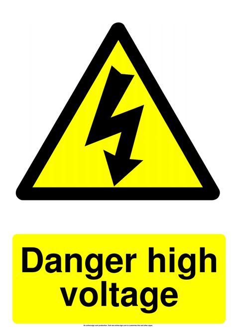 Electricity Warning Sign 的图像结果