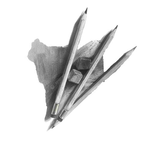 Charcoal Art Pencils Clipart