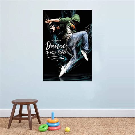 Dance Wall Sticker Dance Posters Wall Room School Shops Motivational ...