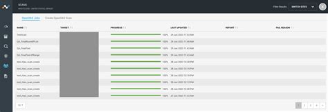 OpenVAS Scan 的图像结果