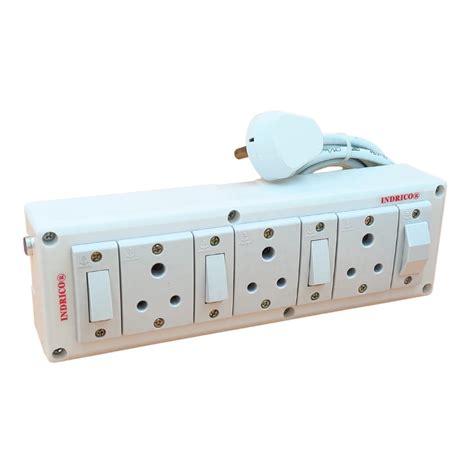 INDRICO Electrical Power Junction Box With Individual Switches Sockets ...