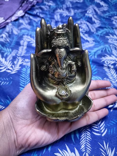 Buy Home Centre Tranquil Gifts Polyresin Ganesh in Hand Figurine Online ...