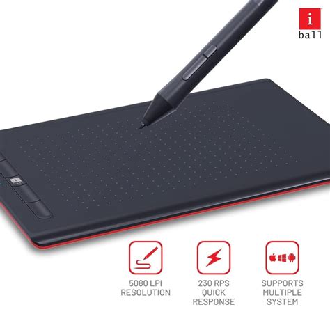 iBall PD-8355WB Pen Digitizer with Wireless, Bluetooth Connectivity, (8 ...