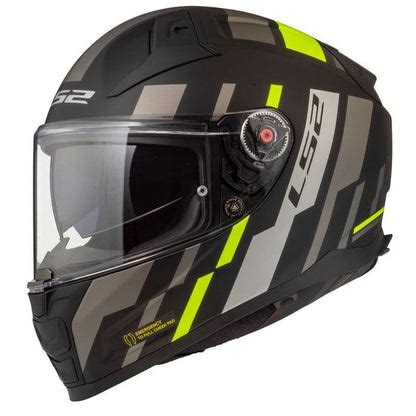 FF811 VECTOR II TRON MATT BLACK H-V YELLOW – ls2helmetsindia