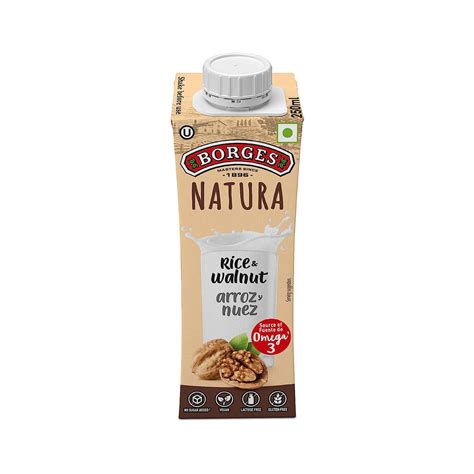 Borges Natura Rice and Walnut Drink 250ml - Cureka