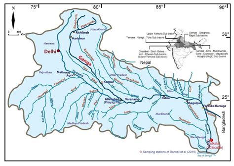 Where Is The Ganges River Located On A Map