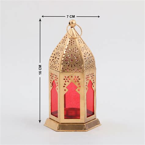 Buy Salsa Glass & Metal Moroccan Hanging Lantern from Home Centre at ...