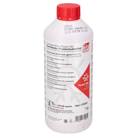 febi | 172007 | Anticorrosivo / Antigelo G12 (-35°C pronto all'uso ...