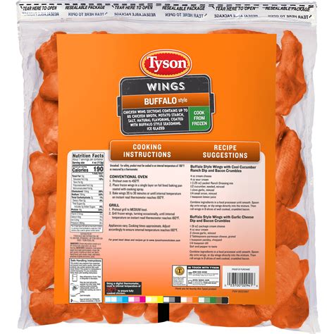 Tyson Buffalo Wings Nutrition at Jerry Cook blog