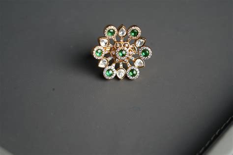 Kundan ring – Chandrakalm