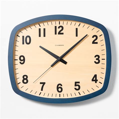 電波時計 R-SQUARE CLOCK WALNUT | シャンブル【CHAMBRE】byインターゼロ