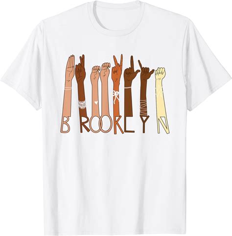 Brooklyn Diversity ASL Sign Language NYC New York City T-Shirt ...