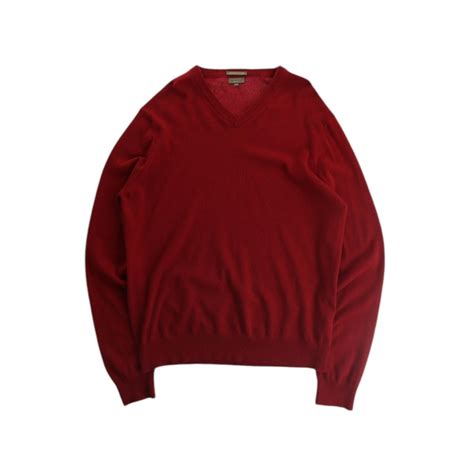 【OTSU】1990's 100% Italian cashmere v-neck knit sweater made in ITALY ...