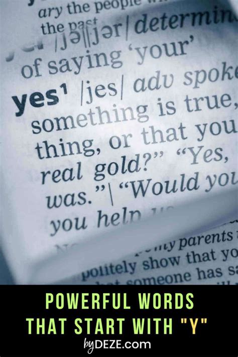 120 Positive Words That Start With Y - byDeze