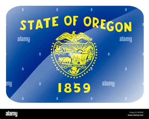 Oregon US State flag Stock Photo - Alamy