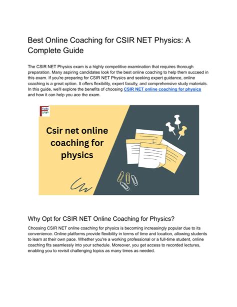 Image result for CSIR Net Physics