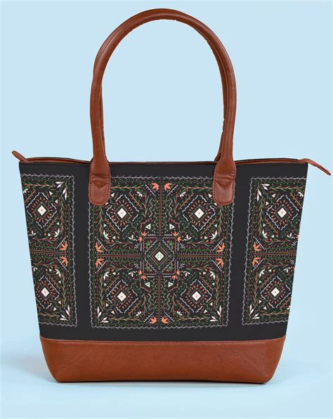 Fatty Tote Bag | Black Mandala – Kalankit