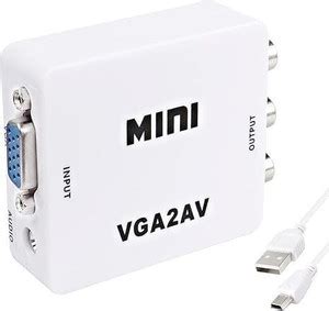 OG X NEXA WITH DEVICE VGA to AV Mini Converter Scaler Adapter Support ...