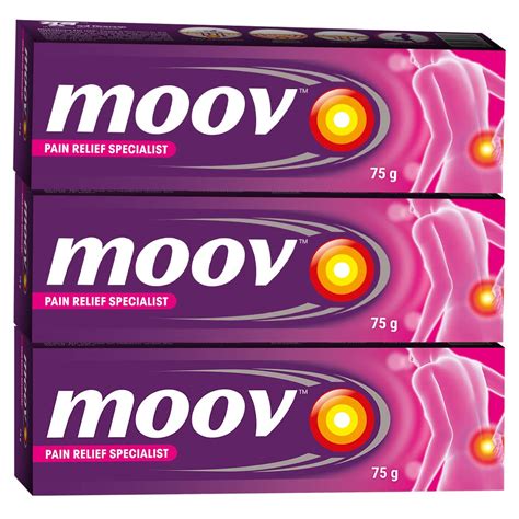 Moov Fast Pain Relief Cream - 75g | Suitable for Back Pain, Muscle Pain ...