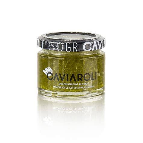 Caviaroli® caviar à l`huile d`olive, petites perles d`huile d`olive au ...