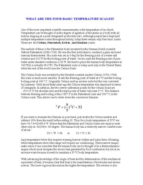 Temperature Scales: Understanding Celsius, Fahrenheit, Kelvin & Rankine ...
