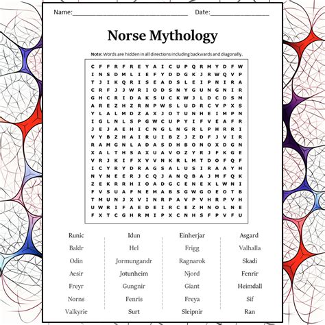 Norse Mythology: Yggdrasil and the Nine Realms - Worksheets Library