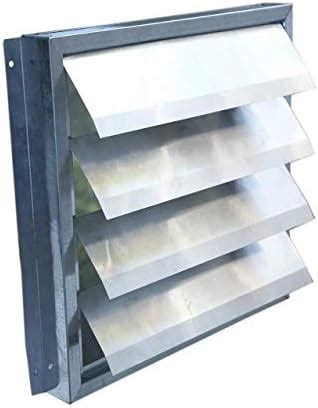 no Iron and Aluminium Exhaust Fan Louver 9-Inch, Silver Pack of 1 ...