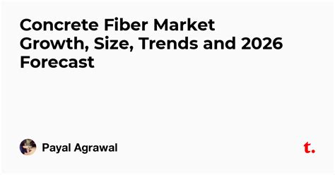Concrete Fiber Market Growth, Size, Trends and 2026 Forecast — Teletype