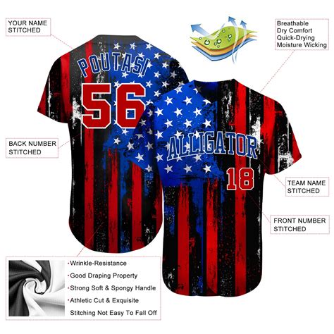 Custom Patriots Jersey | American Fag Clothing | Patriotic Gear - FansIdea
