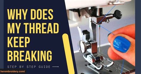 Image result for Machine Embroidery Thread Breaks
