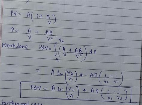 Ans. (c) jam ph-20181 110. the equation of state for one mole of a non ...
