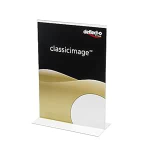 Announce 47901 A5 Portrait Stand Up Sign Holder, Crystal Clear : Amazon ...