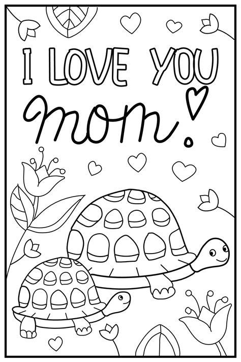 I Love You Mother Coloring Pages Coloring Pages