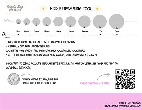 Nipple Measurement Tool Printable - Printable Free Templates