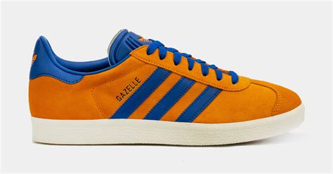 Dynamic Duo: Orange And Blue Adidas Shoes For Men