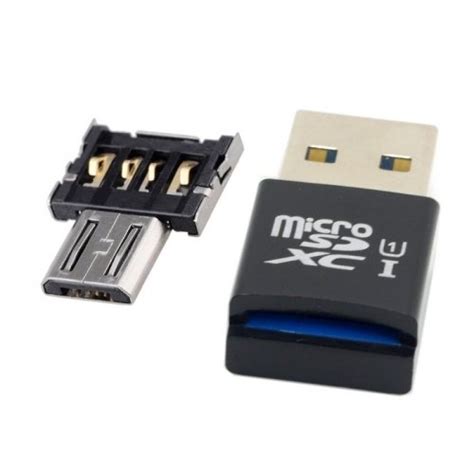 Cablecc Mini Size USB 3.0 to Micro SD SDXC TF Card Reader with Micro ...
